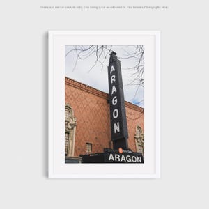 Chicago Photography Print, Aragon Theatre Wall Art