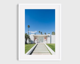 Palm Springs Photography Print, California MCM Architecture Wall Art, Mid Century Modern Colorful Prints