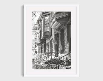 Chicago Gold Coast Brownstone Architecture Photography Print
