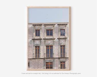 Mexico City Architectural Photography Print, Minimalist Wall Art