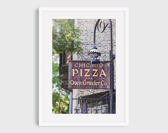 Chicago Photography Print, Lincoln Park Pizza Restaurant Photo Wall Art