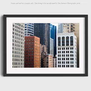 Chicago Skyline Photography Print: Abstract Urban Architecture Wall Art