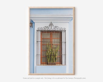 Mexico Colorful Window Photography Print, Oaxaca Wall Art