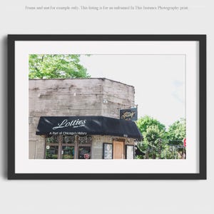 Chicago Photography Print, Wicker Park Bucktown Beer Garden Sign Urban Photo Wall Art