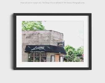 Chicago Photography Print, Wicker Park Bucktown Beer Garden Sign Urban Photo Wall Art
