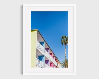 Palm Springs Photography Print, California MCM Architecture Wall Art,  Mid Century Modern Motel Prints