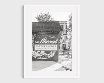 Chicago Photography Print, Wicker Park Bucktown Restaurant Urban Photo Wall Art