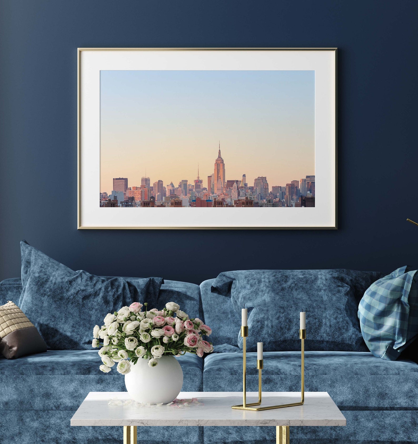 New York City Photography Pastel NYC Manhattan Skyline - Etsy