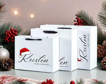 Borsa regalo di Natale personalizzata, elegante bomboniera in lamina