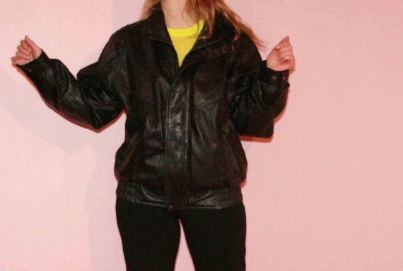 Oversized Leather Coat