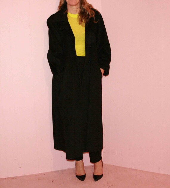 Black Wool Maxi Coat