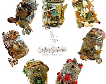 Themed Custom Mystery Jewelry Jar Curated Unique Gifts For Her