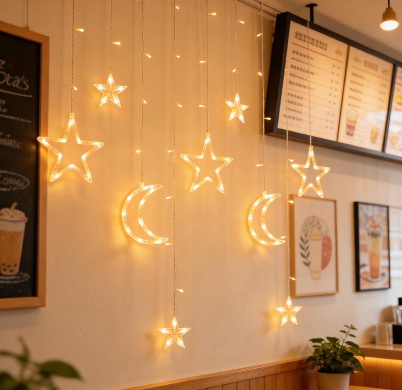 apperhapp Curtain String Lights - Thumbnail 5