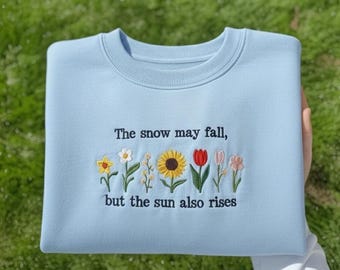 Embroidered Sweatshirt, Katniss Everdeen Mockingjay Crewneck, Sunrise on the Reaping Book Merch, Bookish Embroidered Sweater