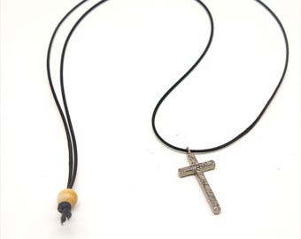 Collana Uomo Donna Con Ciondolo Croce In Titanio | Gioiello Di Fede Dal Design Classico - 2