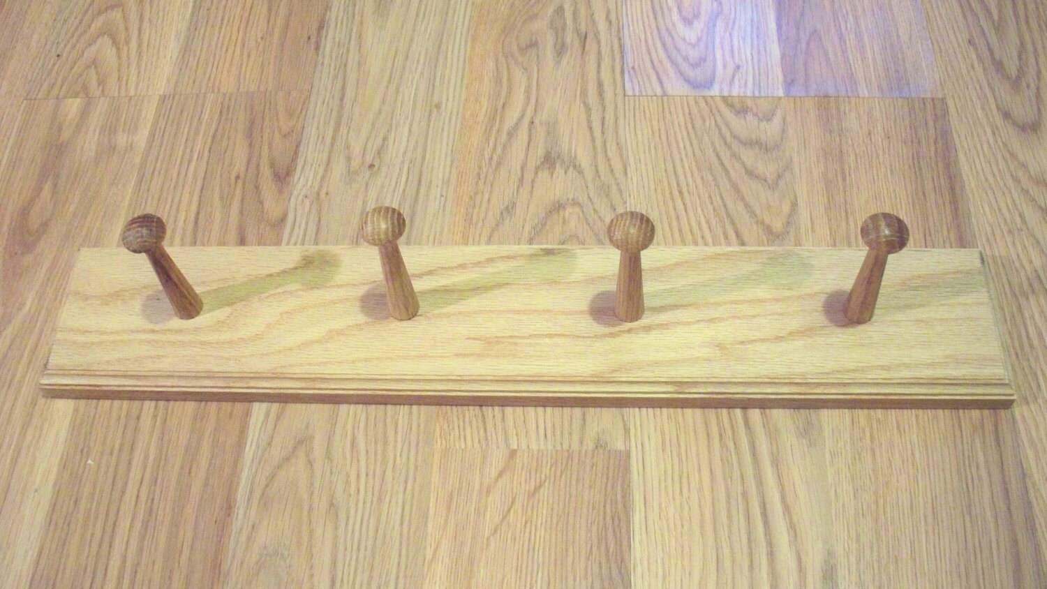 Oak Coat Rack Shaker Peg Rail Shaker Bar 4 Shaker Pegs Etsy