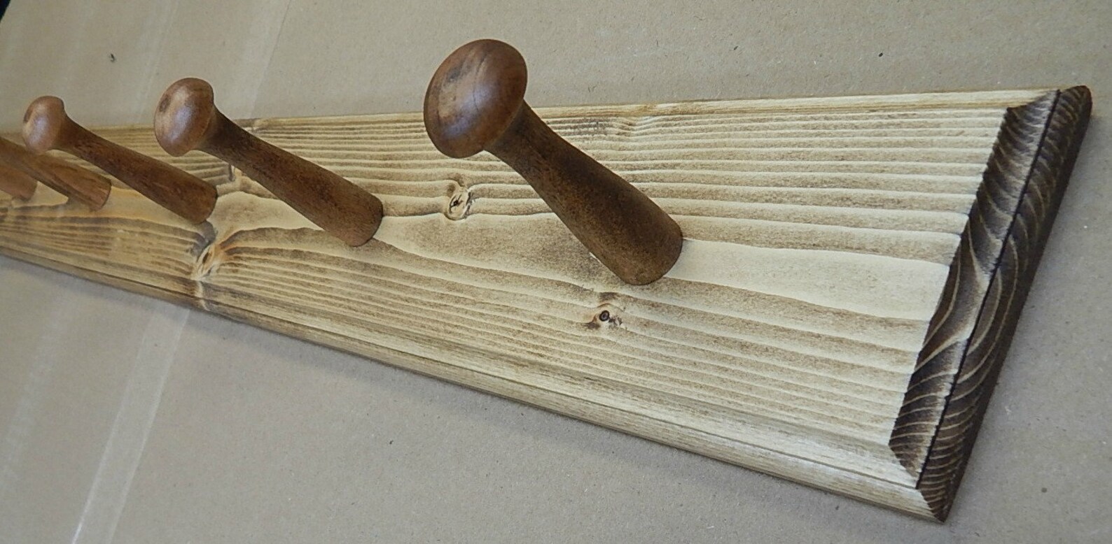 Coat Rack Shaker Peg Rail Wall Rack Robe Tie Belt hanger Etsy