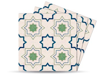 DECORE TALES Easy Clean Peel and Stick Floor Tiles | Anti-Slip, Modern Geometric FST001