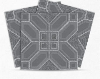 DECORE TALES Baldosas modernas autoadhesivas / Antideslizantes, resistentes a la abrasión y removibles / Suelo fácil de instalar para inquilinos y propietarios - FST048