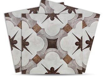 Baldosas autoadhesivas premium DECORE TALES / Resistentes al agua, antideslizantes y duraderas / Fácil instalación sin complicaciones para viviendas de alquiler y hogares - FST124