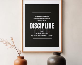 Cytat o dyscyplinie: Motywujący prezent dla mężczyzn (wersja cyfrowa do pobrania)