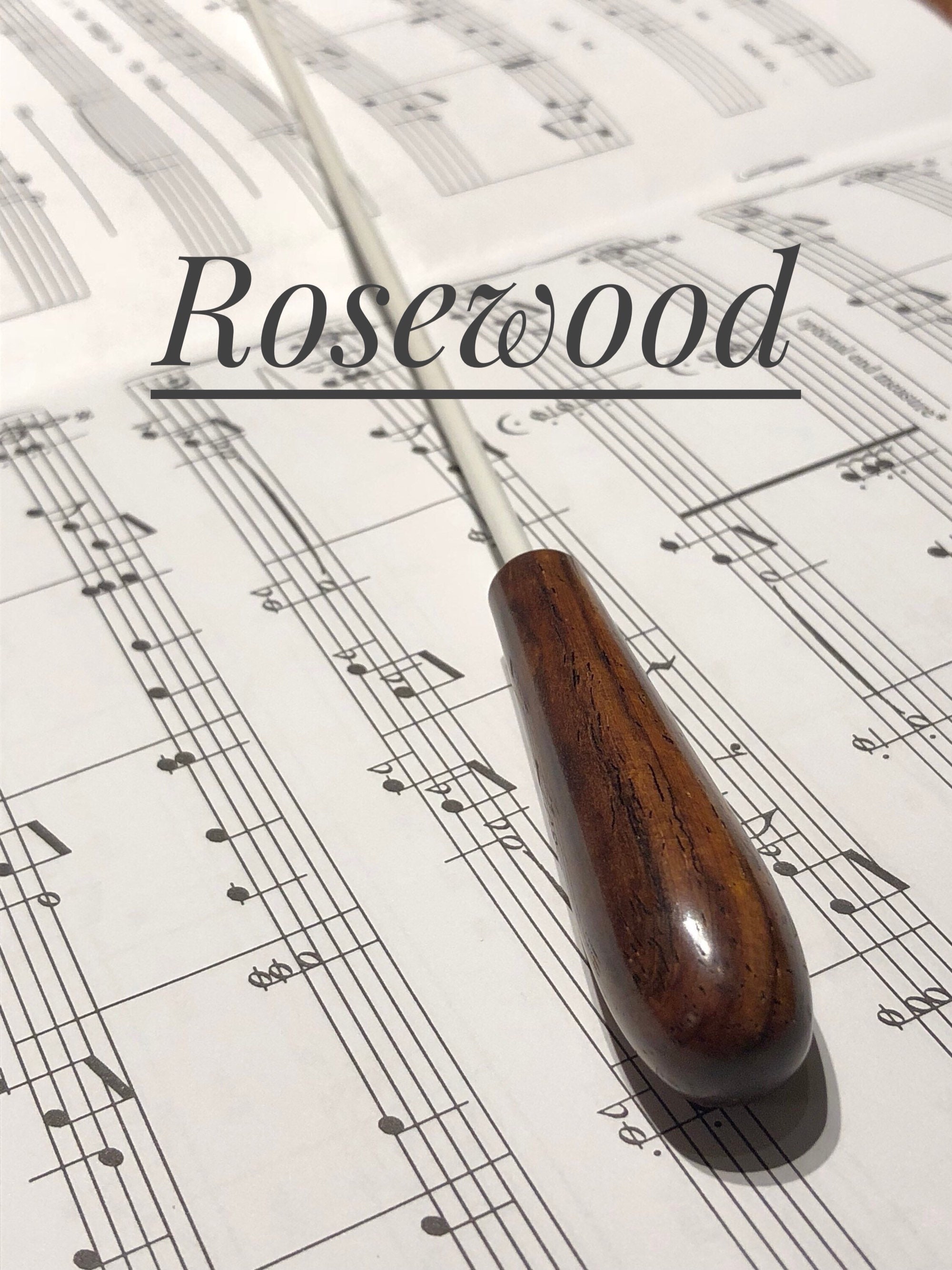 Music Conductor Baton With Engraved Taper Shaped Handle Etsy