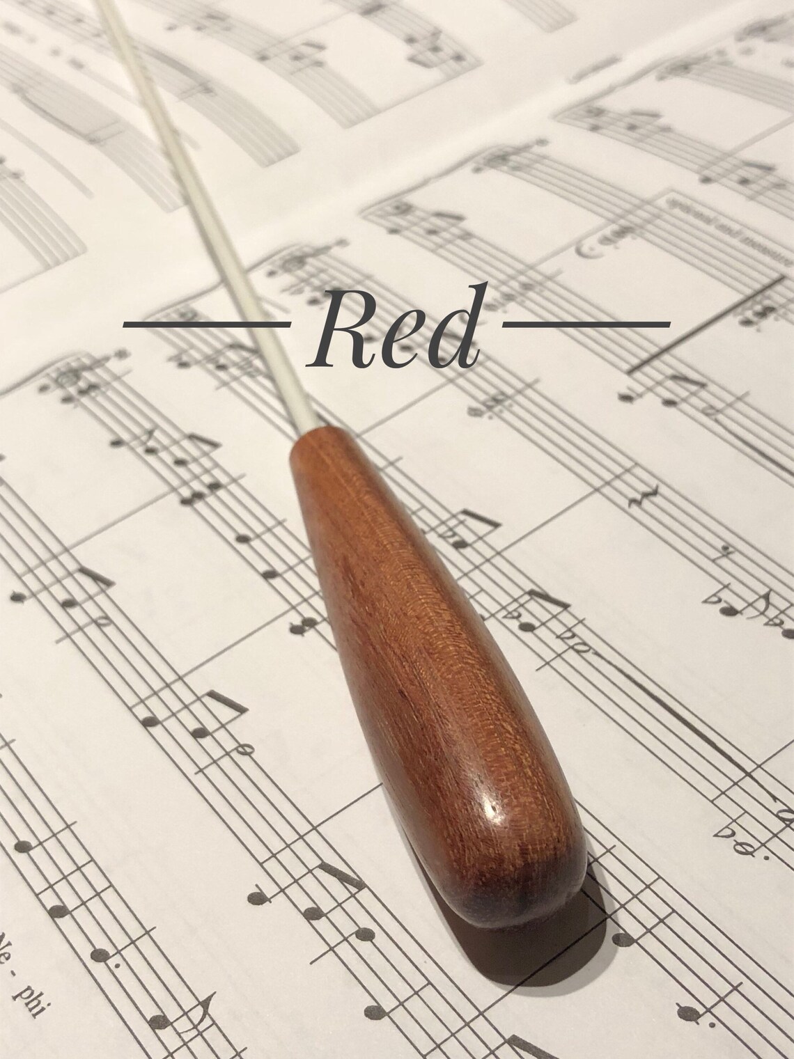 Music Conductor Baton With Engraved Taper Shaped Handle Etsy