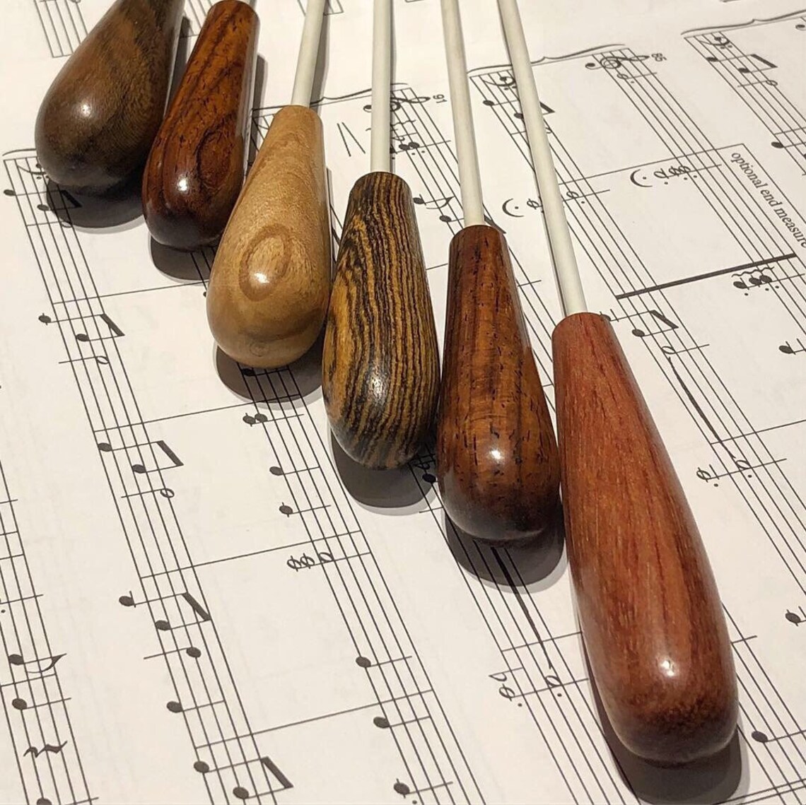 Music Conductor Baton With Engraved Taper Shaped Handle Etsy