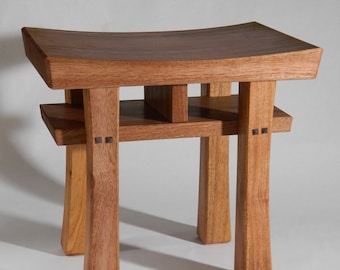 Asian Style Bench (size small) Asian Style Stool by Benchcrafts