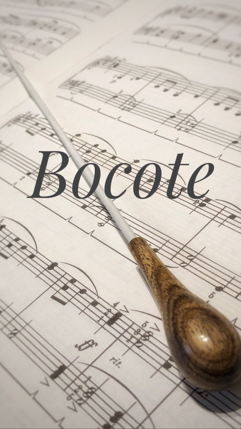 Music Conductor Baton with Engraved Pear Shaped Handle Etsy