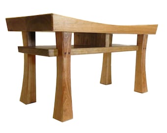 Asian Style Stool (size large) Made to Order Maple, Oak, Cherry, Walnut, or Mahogany
