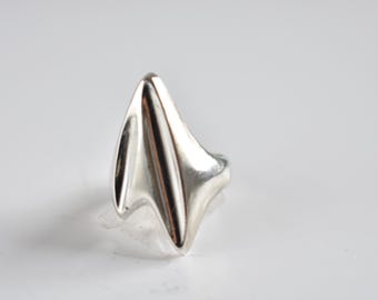 Georg Jensen Sterling Silver Ring No 127 Authentic size 6.25