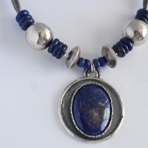 Sterling Silver and Lapis Lazuli Necklace image 4