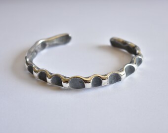 Sterling Silver Cuff Bracelet- Modern Contemporary