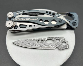 VG10 Damascus Main Blade for Leatherman Skeletool - EDC Knife Upgrade