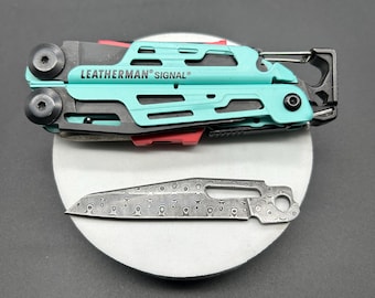 VG10 Folded Damascus Replacement Blade for Leatherman Signal - 61HRC Custom EDC Upgrade