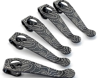 Titanium Deep Carry Pocket Clip for Benchmade Bugout 535 - Grade 5 Alloy w/ Screws, EDC Upgrade