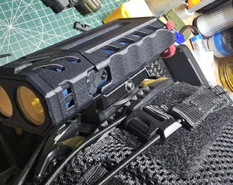 Railclip en beschermend pantser voor LOOP SK-05/PRO-zaklamp | 20 mm klaar voor tactisch gebruik