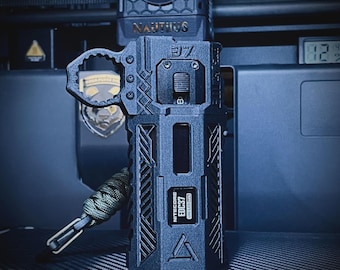 Tactical Ring Protector for Nitecore EDC37 -ASA-CF Carbon Fiber 3D Printed Cover