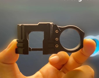 Nitecore EDC37 Tactical Ring Protector | ASA-CF Carbon Fiber 3D Printed Shell