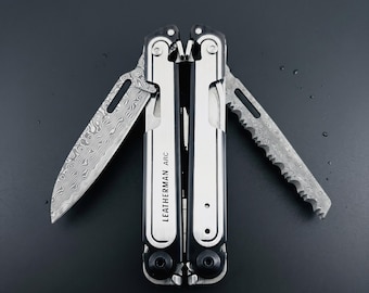 Geef je Leatherman ARC- of FREE-serie de upgrade die het verdient: VG10-damastmes, 60+ HRC, directe pasvorm
