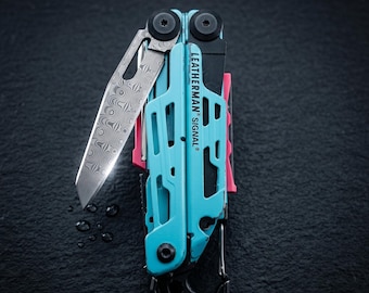 VG10 Folded Damascus Replacement Blade for Leatherman Signal - 61HRC Custom EDC Upgrade