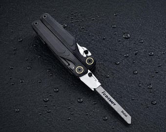 Stainless Steel T-Shank Saw Adapter for Leatherman Wave Alpha TTI, Multi-tool Saw Blade