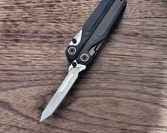Scalpel Adapter For Leatherman WAVE Alpha/SIGNAL/Charge TTI - Fits Most Disposable Blades (No Spring)