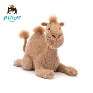 Jellycat's new Ricky Dromedary Camel plush toy, a comforting doll/figure.