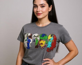 Graffiti T-Shirt – Psychedelic Band Portrait Apparel