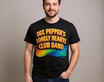 Official Sgt. Pepper's Lonely Hearts Club Band Logo T-Shirt - Classic Rock Music Tee"
