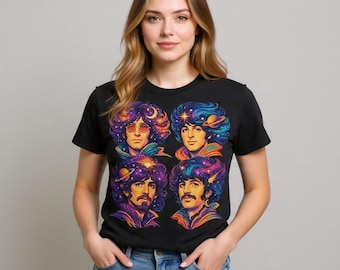 Across the Universe Retro Graphic T-Shirt - Classic Psychedelic Rock Fan Apparel"