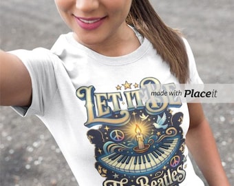 Beatles Let It Be retro rock t-shirt