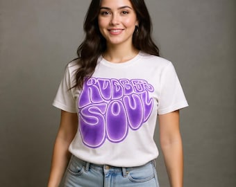 Rubber Soul Beatles Inspired T-Shirt | Classic 60s Folk Rock Apparel | Retro Graphic Music Tee